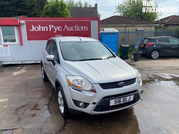 Location: Hull - 2009 FORD KUGA ZETEC TDCI Estate REG: S16DLJ, Keys: No, MOT Expiry date: 15/10/2026, 1997 Diesel, 6 Speed Manual Diesel, Former Keepers: 10