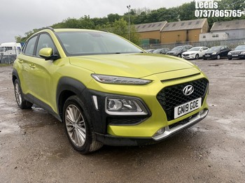 Location: Leeds - 2019 HYUNDAI KONA SE 5 DOOR HATCHBACK REG: GN19GOE, 998cc PETROL, 6 SPEED MANUAL PETROL, Former Keepers: 1, Keys: Yes, MOT Expiry date: 19-09-2026