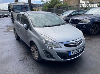 Location: Hayes - 2013 VAUXHALL CORSA ENERGY AC 5 Door Hatchback REG: YS13LXV, Keys: No, MOT Expiry date: 30/12/2026, 1229 Petrol, 5 Speed Manual Petrol, Former Keepers: 6