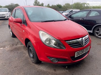 Location: Manchester - 2008 VAUXHALL CORSA SXI 3 Door Hatchback REG: DE08USV, 1364cc PETROL, 5 Speed Manual Petrol, Former Keepers: 7, Keys: No, MOT Expiry date: 24/09/2025