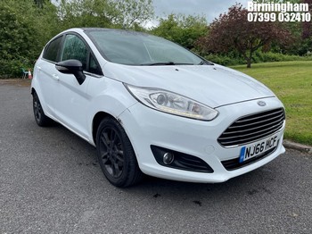 Location: Birmingham - 2016 FORD FIESTA ZETEC WHITE EDIT A 5 DOOR HATCHBACK REG: NJ66 HCF, 998CC PETROL, 5 SPEED MANUAL PETROL, Former Keepers: 5, Keys: Yes, MOT Expiry date: 11/10/2026