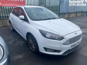 Location: Belvedere - 2016 FORD FOCUS TITANIUM TDCI 5 Door Hatchback REG: SD66CFK, Keys: No, MOT Expiry date: 29/03/2027, 1499 Diesel, 6 Speed Manual Diesel, Former Keepers: 5
