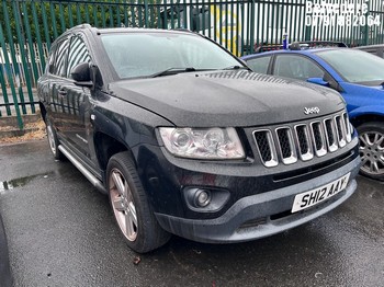 Location: Belvedere - 2012 JEEP COMPASS LIMITED 4X2 Estate REG: SH12AAY, Keys: No, MOT Expiry date: 14/12/2024, 1998 Petrol, 5 Speed Manual Petrol, Former Keepers: 3