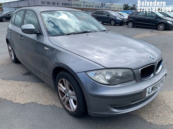 Location: Belvedere - 2010 BMW 116I SE 5 Door Hatchback REG: LM60EYA, Keys: No, MOT Expiry date: 17.12.2025, 1995 Petrol, 6 Speed Manual Petrol, Former Keepers: 5