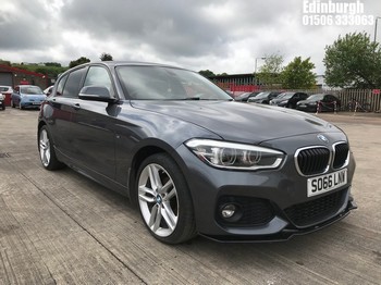 Location: Edinburgh - 2016 BMW 118I M SPORT 5 Door Hatchback REG: SO66LNW, Keys: No, MOT Expiry date: 25/06/2026, 1499 Petrol, 6 Speed Manual Petrol, Former Keepers: 4