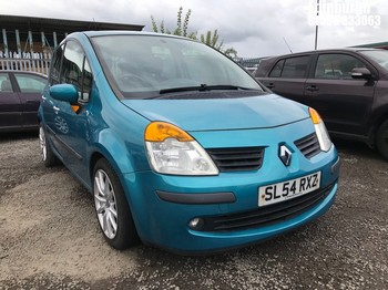 Location: Edinburgh - 2004 RENAULT MODUS DYNAMIQUE DCI 80 5 Door Hatchback REG: SL54RXZ, Keys: No, MOT Expiry date: 04/09/2025, 1461 Diesel, 5 Speed Manual Diesel, Former Keepers: 3