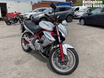 Location: Nottingham - 2008 KAWASAKI ER 650 A7F MOTORCYCLE REG: VO58ULS, 649cc PETROL, MANUAL, Former Keepers: 2, Keys: Yes, MOT Expiry date: 16/04/2026
