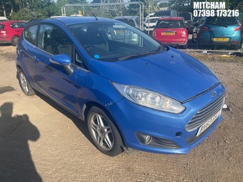 Location: Mitcham - 2013 FORD FIESTA ZETEC 3 Door Hatchback REG: BX63SVJ, Keys: No, MOT Expiry date: 11/12/2025, 1242 Petrol, 5 Speed Manual Petrol, Former Keepers: 3