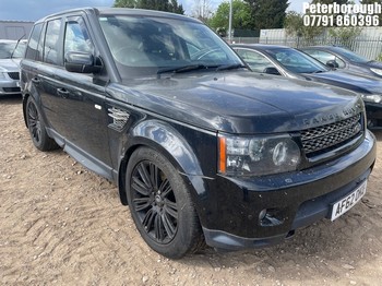 Location: Peterborough - 2012 LAND ROVER RANGE ROVER SPORT HSE SDV Estate REG: AF62OKU, Keys: No, MOT Expiry date: 10/11/2026, 2993 Diesel, 6 Speed Auto Diesel, Former Keepers: 5