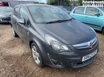 Location: Peterborough - 2012 VAUXHALL CORSA SXI AC 5 Door Hatchback REG: SB62ESF, Keys: No, MOT Expiry date: 08/12/2026, 1229 Petrol, 5 Speed Manual Petrol, Former Keepers: 2