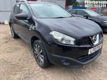 Location: Peterborough - 2010 NISSAN QASHQAI N-TEC DCI 5 Door Hatchback REG: LT10PXO, Keys: No, MOT Expiry date: 23/03/2027, 1461 Diesel, 6 Speed Manual Diesel, Former Keepers: 3