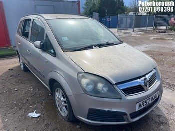 Location: Peterborough - 2007 VAUXHALL ZAFIRA LIFE AUTO MPV REG: WR57WJU, Keys: No, MOT Expiry date: 27/10/2025, 2198 Petrol, 4 Speed Auto Petrol, Former Keepers: 7