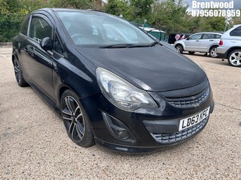 Location: Brentwood - 2013 VAUXHALL CORSA BLACK EDITION 3 Door Hatchback REG: LD63KFC, Keys: No, MOT Expiry date: 06/11/2025, 1362 Petrol, 5 Speed Manual Petrol, Former Keepers: 3
