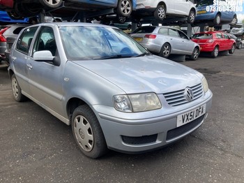 Location: Stapleford - 2001 VOLKSWAGEN POLO MATCH 5 Door Hatchback REG: VX51DFA, Keys: Yes, MOT Expiry date: 12/07/2025, 1390 Petrol, 5 Speed Manual Petrol, Former Keepers: 3