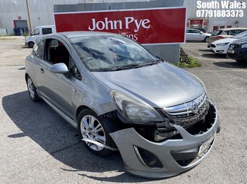 Location: South Wales - 2012 VAUXHALL CORSA SRI 3 Door Hatchback REG: DY12XMU, Keys: No, MOT Expiry date: 14/04/2025, 1398 Petrol, 5 Speed Manual Petrol, Former Keepers: 5