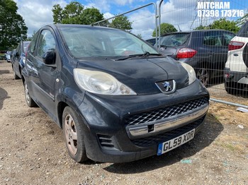 Location: Mitcham - 2010 PEUGEOT 107 VERVE 3 Door Hatchback REG: GL59XDR, Keys: No, MOT Expiry date: 05/06/2025, 998 Petrol, 5 Speed Manual Petrol, Former Keepers: 10