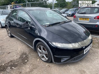 Location: Mitcham - 2007 HONDA CIVIC SE I-VTEC 5 Door Hatchback REG: MK57ZHO, Keys: No, MOT Expiry date: 29/05/2026, 1799 Petrol, 6 Speed Manual Petrol, Former Keepers: 10