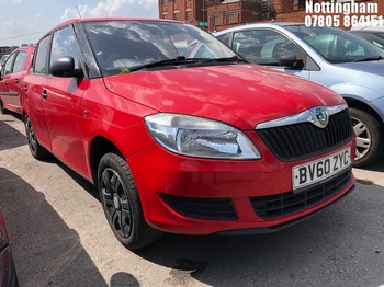 Location: Nottingham - 2010 SKODA FABIA S 6V 5 Door Hatchback REG: BV60ZYC, Keys: No, MOT Expiry date: 11/12/2026, 1198 Petrol, 5 Speed Manual Petrol, Former Keepers: 6