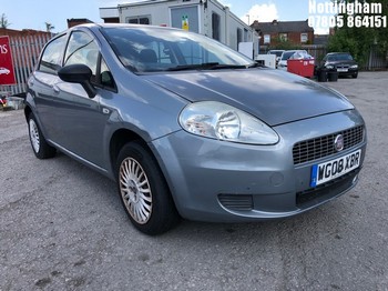 Location: Nottingham - 2008 FIAT GRANDE PUNTO ACTIVE 65 5 Door Hatchback REG: WG08XBR, Keys: No, MOT Expiry date: 13/11/2026, 1242 Petrol, 5 Speed Manual Petrol, Former Keepers: 4