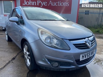 Location: Hull - 2009 VAUXHALL CORSA SXI AC 16V 3 Door Hatchback REG: HV59WKF, Keys: No, MOT Expiry date: 08/11/2026, 1364 Petrol, 5 Speed Manual Petrol, Former Keepers: 7