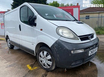Location: Hull - 2005 VAUXHALL VIVARO 2900 DTI SWB Panel Van REG: CW05NTV, Keys: No, MOT Expiry date: 24/09/2026, 1870 Diesel, 6 Speed Manual Diesel, Former Keepers: 6
