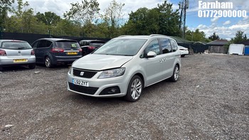 Location: Farnham - 2012 SEAT ALHAMBRA SE CR TDI ECOMOTIVE 5 Door MPV REG: LS12ZYT, Keys: Yes, MOT Expiry date: 30/03/2027, 1968 CC Diesel, 6 Speed Manual Diesel, Former Keepers: 3