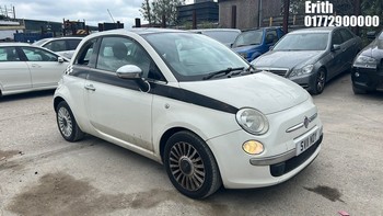 Location: Erith - 2011 FIAT 500 LOUNGE 5 Door Hatchback REG: SV11NDY, Keys: Yes, MOT Expiry date: 07/11/2026, 875 CC Petrol, 5 Speed Manual Petrol, Former Keepers: 4