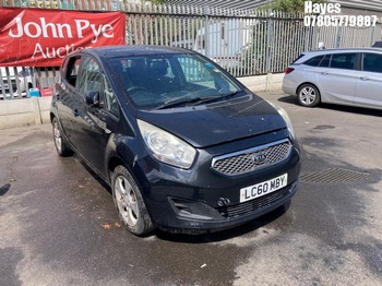 Location: Hayes - 2010 KIA VENGA 2 5 Door Hatchback REG: LC60MBY, Keys: No, MOT Expiry date: 08/11/2025, 1396 Petrol, 5 Speed Manual Petrol, Former Keepers: 5