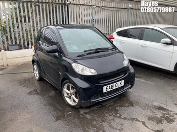 Location: Hayes - 2011 SMART FORTWO PULSE MHD AUTO Coupe REG: EA61OLK, Keys: No, MOT Expiry date: 28/02/2026, 999 Petrol, 5 Speed Auto Petrol, Former Keepers: 7