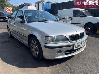 Location: Stapleford - 2003 BMW 318I SE AUTO 4 Door Saloon REG: LM52XNA, Keys: Yes, MOT Expiry date: 23/11/2026, 1995 Petrol, 5 Speed Auto Petrol, Former Keepers: 9