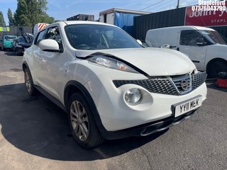 Location: Stapleford - 2011 NISSAN JUKE ACENTA PREMIUM 5 Door Hatchback REG: YY11MLK, Keys: Yes, MOT Expiry date: 11/11/2026, 1598 Petrol, 5 Speed Manual Petrol, Former Keepers: 6