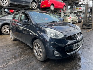 Location: Stapleford - 2014 NISSAN MICRA TEKNA DIG-S 5 Door Hatchback REG: DV64UXG, Keys: No, MOT Expiry date: 08/07/2026, 1198 Petrol, 5 Speed Manual Petrol, Former Keepers: 4