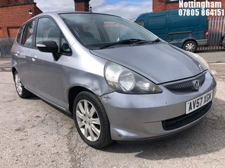 Location: Nottingham - 2007 HONDA JAZZ SE 5 DOOR HATCHBACK REG: AV57XGM, 1339cc PETROL, 5 SPEED MANUAL PETROL, Former Keepers: 4, Keys: Yes, MOT Expiry date: 18/03/2027