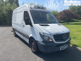 Location: Birmingham - 2015 MERCEDES-BENZ SPRINTER 313 CDI INSULATED/REFRIGERATED VAN REG: WM15LJL, 2143CC DIESEL, 6 SPEED MANUAL DIESEL, Former Keepers: 5, Keys: Yes, MOT Expiry date: 06/10/2026