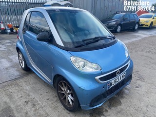 Location: Belvedere - 2013 SMART FORTWO PASSION MHD AUTO Coupe REG: WJ63AVG, 999cc Petrol, 5 Speed Auto Petrol, Former Keepers: 8, Keys: No, MOT Expiry date: 24/02/2027