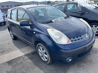 Location: Belvedere - 2007 NISSAN NOTE SE AUTO MPV REG: AK07URA, Keys: No, MOT Expiry date: 01/04/2026, 1598 Petrol, 4 Speed Auto Petrol, Former Keepers: 7