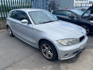 Location: Belvedere - 2007 BMW 118D SPORT 5 Door Hatchback REG: DY07EWG, Keys: No, MOT Expiry date: 24/02/2026, 1995 Diesel, 6 Speed Manual Diesel, Former Keepers: 6