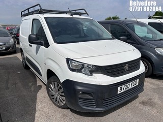 Location: Belvedere - 2020 PEUGEOT PARTNER PROFESSIONAL L1 B Panel Van REG: BV20YGD, Keys: No, MOT Expiry date: 18/06/2025, 1498 Diesel, 5 Speed Manual Diesel, Former Keepers: 2
