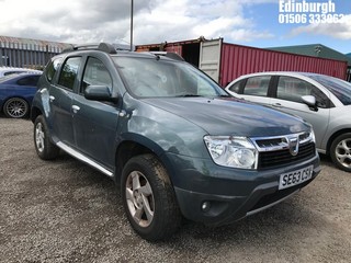 Location: Edinburgh - 2014 DACIA DUSTER LAUREATE DCI 4X4 5 Door Hatchback REG: SE63CSV, Keys: No, MOT Expiry date: 23/01/2026, 1461 Diesel, 6 Speed Manual Diesel, Former Keepers: 3