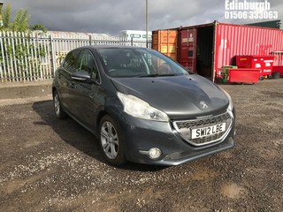 Location: Edinburgh - 2012 PEUGEOT 208 ALLURE 5 Door Hatchback REG: SW12LBE, Keys: No, MOT Expiry date: 17/11/2025, 1397 Petrol, 5 Speed Manual Petrol, Former Keepers: 5