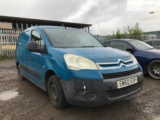 Location: Edinburgh - 2011 CITROEN BERLINGO 625 LX HDI Panel Van REG: SW60EOF, Keys: No, MOT Expiry date: 11/02/2026, 1560 Diesel, 5 Speed Manual Diesel, Former Keepers: 7