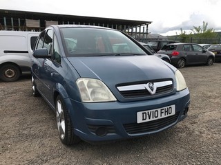 Location: Edinburgh - 2010 VAUXHALL MERIVA CLUB MPV REG: DV10FHO, Keys: No, MOT Expiry date: 24/01/2026, 1598 Petrol, 5 Speed Manual Petrol, Former Keepers: 4
