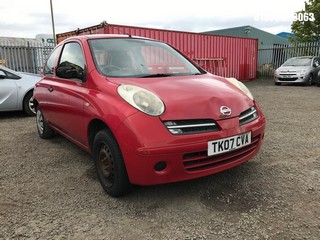 Location: Edinburgh - 2007 NISSAN MICRA INITIA 3 Door Hatchback REG: TK07CVA, Keys: No, MOT Expiry date: 12/02/2026, 1240 Petrol, 5 Speed Manual Petrol, Former Keepers: 1