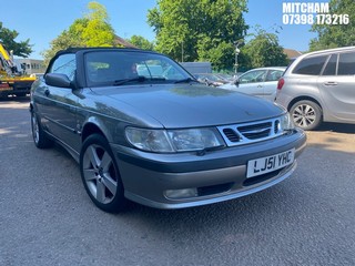 Location: MITCHAM - 2001 SAAB 9-3 SE TURBO AUTO Convertible REG: LJ51YHC, 1985cc Petrol, 4 Speed Auto Petrol, Former Keepers: 9, Keys: Required, MOT: Expiry date28/02/2026