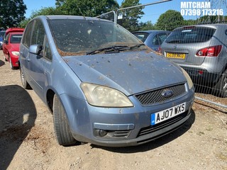Location: Mitcham - 2007 FORD FOCUS C-MAX GHIA MPV REG: AJ07WXS, Keys: No, MOT Expiry date: 13/03/2025, 1999 Petrol, 5 Speed Manual Petrol, Former Keepers: 4