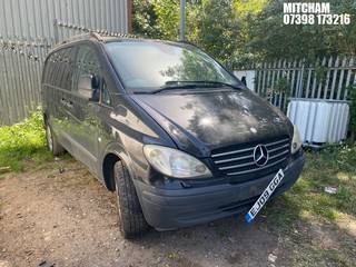 Location: Mitcham - 2009 MERCEDES VITO 115 CDI COMPACT Panel Van REG: EJ09GGA, Keys: No, MOT Expiry date: 12/01/2027, 2148 Diesel, 6 Speed Manual Diesel, Former Keepers: 7