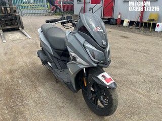 Location: Mitcham - 2022 SYM JET 14 125 AC E5 Motorcycle REG: EF22LGG, Keys: No, MOT Expiry date: 30/06/2025, 125 Petrol, Automatic, Former Keepers: 3