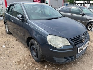 Location: Peterborough - 2007 VOLKSWAGEN POLO SE TDI 80 5 Door Hatchback REG: RV07RYD, Keys: No, MOT Expiry date: 28/03/2026, 1400 Diesel, 5 Speed Manual Diesel, Former Keepers: 4