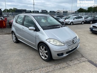 Location: Brentwood - 2007 MERCEDES A160 CDI ELEGANCE SE CVT 5 Door Hatchback REG: KU07ULW, Keys: No, MOT Expiry date: 09/06/2025, 1992 Diesel, Variable 1 Speed Auto Diesel, Former Keepers: 9