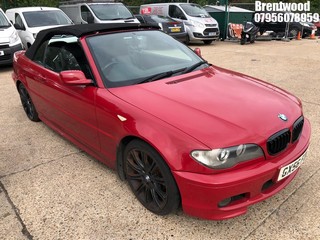 Location: Brentwood - 2006 BMW 318CI M SPORT AUTO Convertible REG: GX56FDC, Keys: No, MOT Expiry date: 08/08/2026, 1995 Petrol, 5 Speed Auto Petrol, Former Keepers: 14